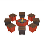 Fire Pit // 27" (Dark Brown)