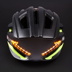 Turn Indicator Helmet // Black + Yellow (Medium)