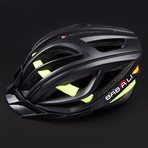 Turn Indicator Helmet // Black + Yellow (Medium)