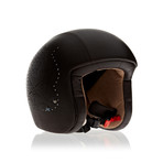 Laser Brown Leather Helmet // No Visor (21.3" Circumference // XS)