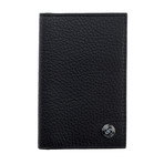 Leather Card Holder Wallet (Black)