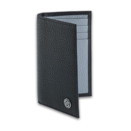 Leather Card Holder Wallet (Black)