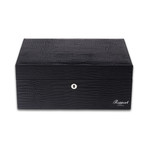 Brompton Humidor // Black Leather (Small)