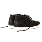 Prati // Wave-Stiched Sneakers // Black (Euro: 46)