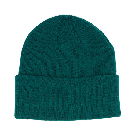 Solid Acrylic Beanie // Forest