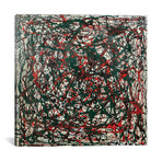 Untitled Green and Red // Shawn Jacobs (18"W x 18"H x 0.75"D)