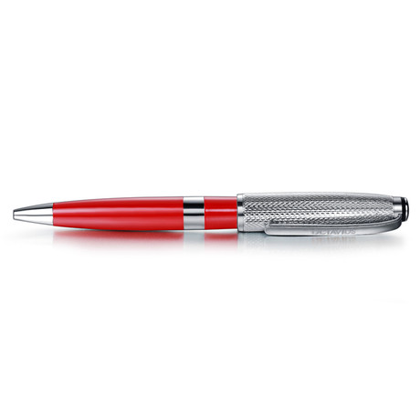 Octavius Platinum Carmine Rollerball Pen