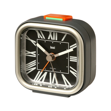 Squeeze-Me Travel Alarm Clock Roma // Black