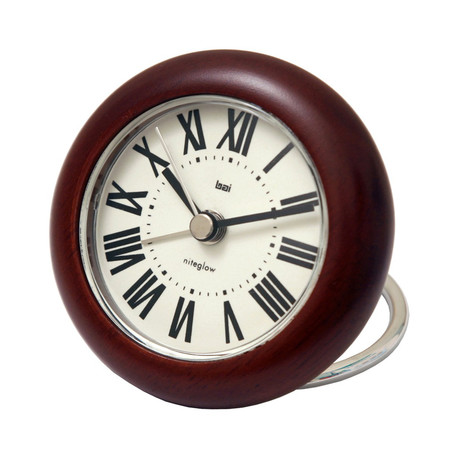 Rondo Travel Alarm Clock Roma // Wooden