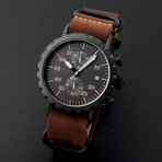 Peregrine Squadron Pilot Chronograph Quartz // PSA-CH-DLC-1D // TM1065 // Unworn