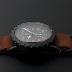 Peregrine Squadron Pilot Chronograph Quartz // PSA-CH-DLC-1D // TM1065 // Unworn