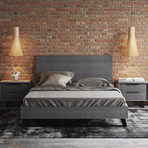 Amsterdam Bed // Gray Oak (Queen)