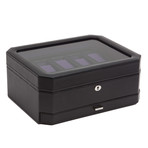 Windsor // 10 Piece Watch Box + Drawer (Black + Purple)
