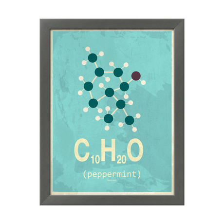 Molecule Peppermint (Stone Wood Frame)