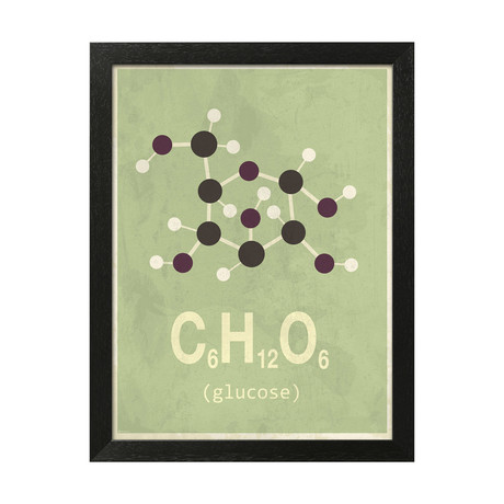 Molecule Glucose (Stone Wood Frame)