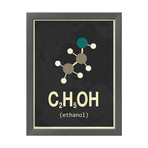 Molecule Ethanol (Stone Wood Frame)