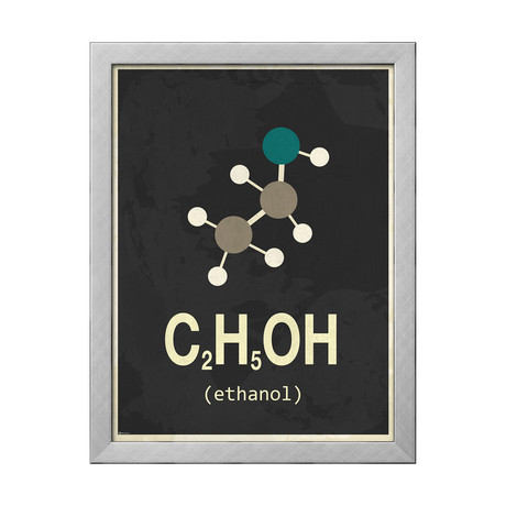 Molecule Ethanol (Stone Wood Frame)