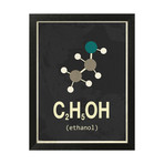 Molecule Ethanol (Stone Wood Frame)