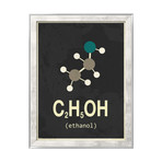 Molecule Ethanol (Stone Wood Frame)