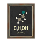 Molecule Ethanol (Stone Wood Frame)