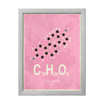 Molecule Estrogen // Pink (Stone Wood Frame)