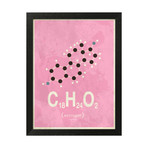 Molecule Estrogen // Pink (Stone Wood Frame)