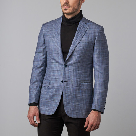 Checker Formal Jacket // Sky Blue + Iron Grey (Euro: 48)