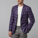 Windowpane Formal Jacket // Purple (Euro: 48)