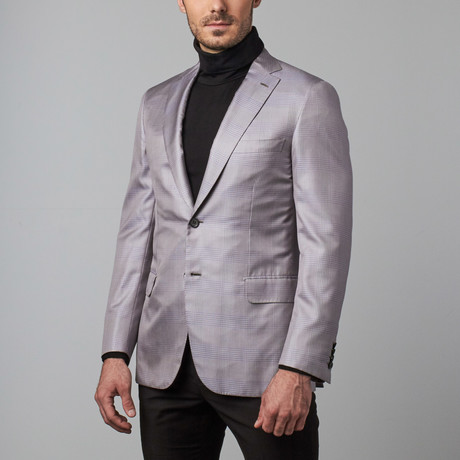 Glen Plaid Formal Jacket // Silver Grey (Euro: 48)