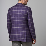 Windowpane Formal Jacket // Purple (Euro: 48)