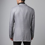 Textured Silk Jacket // Grey (Euro: 56)