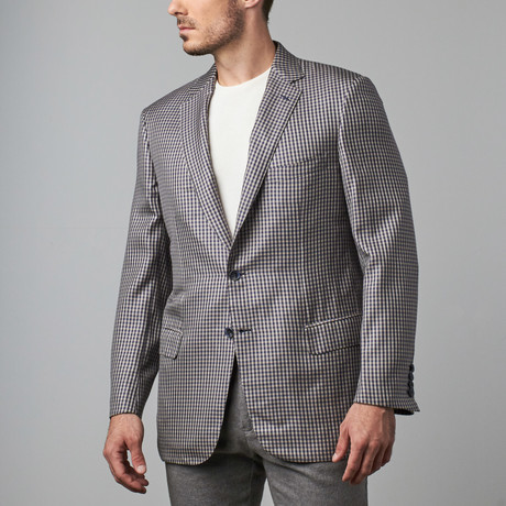 Gingham Formal Jacket // Azure (Euro: 52)