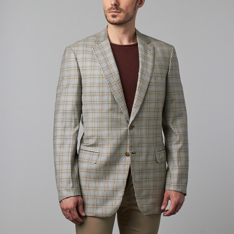 Gingham Formal Jacket // Beige (Euro: 53)