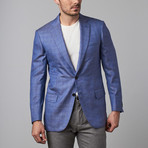 Glen Plaid Formal Jacket // Sky Blue (Euro: 54)