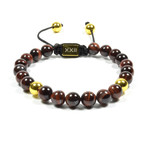 8mm Red Tiger Eye Pull-Closure