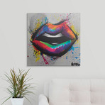 Big Rainbow Lips (24"L x 24"W x 1.25"D)