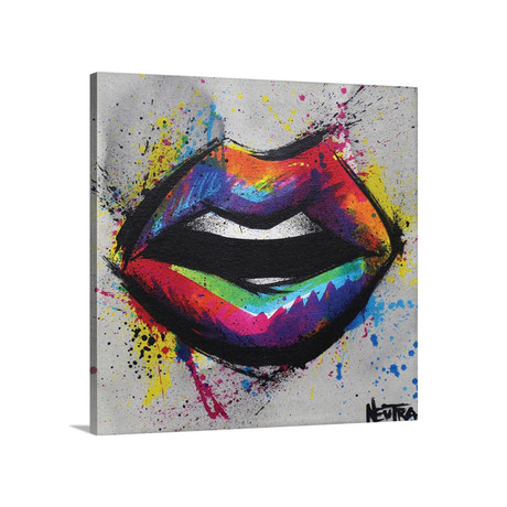 Big Rainbow Lips (24"L x 24"W x 1.25"D)