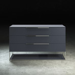 Bowery Dresser (Asphalt Matte on Asphalt Glass)