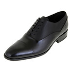 Two-Tone Textured Oxford // Black (Euro: 42)