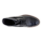 Treaded Brogue Boot // Black (Euro: 40)