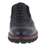 Treaded Brogue Oxford // Black (Euro: 45)