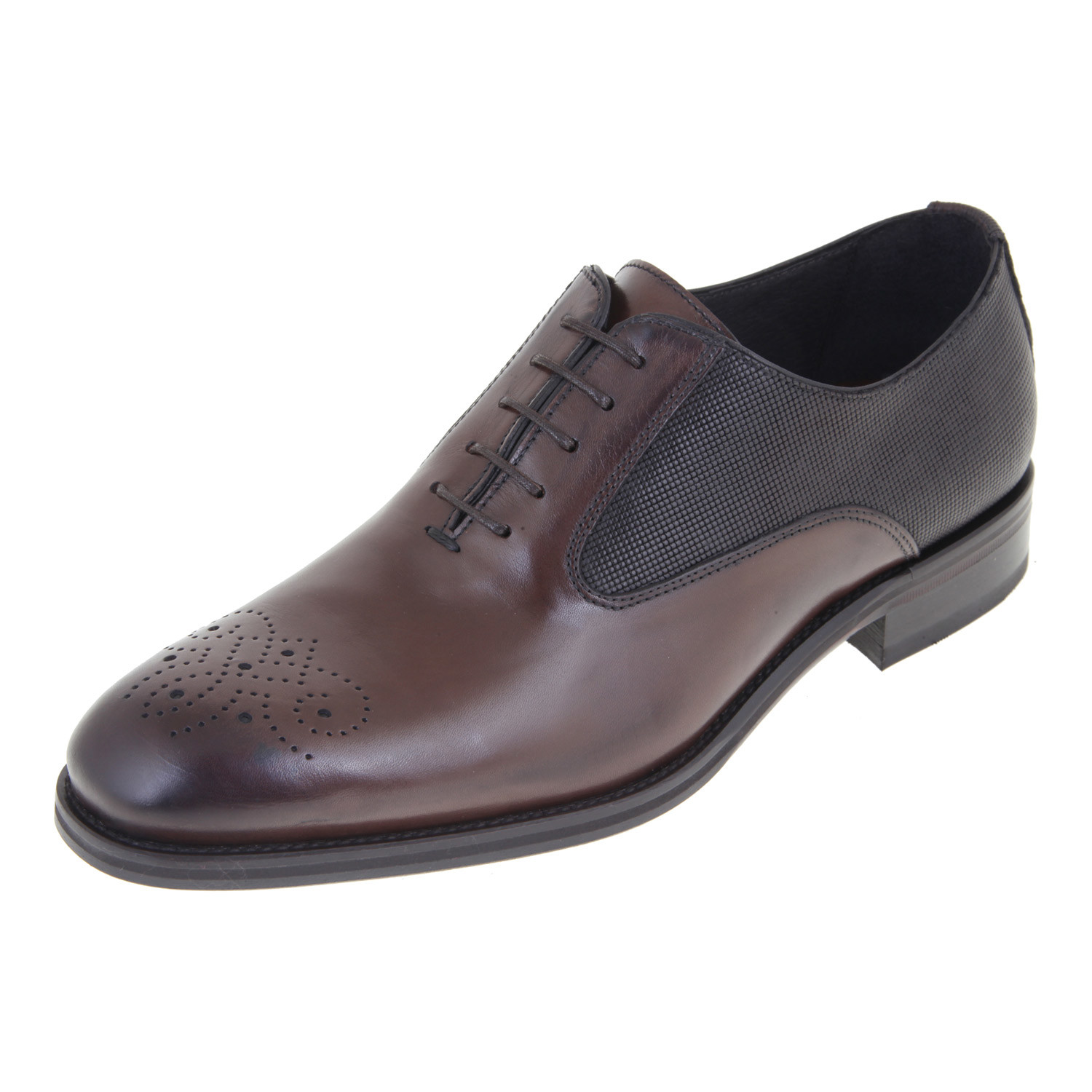 Textured Cap-Toe Oxford // Brown (Euro: 40) - Malatesta Shoes - Touch ...
