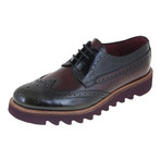 Treaded Brogue Derby // Black + Bordeaux (Euro: 42)