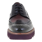 Treaded Brogue Derby // Black + Bordeaux (Euro: 42)