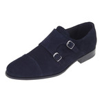 Suede Double-Monk Strap // Navy (Euro: 45)