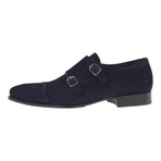 Suede Double-Monk Strap // Navy (Euro: 41)