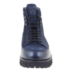 Suede Treaded Work Boot // Navy (Euro: 45)