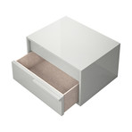 Jane Right-Facing Nightstand (White Lacquer)
