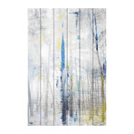 Blue Streaked Haze // White Wood (12"W x 18"H x 1.5"D)