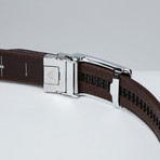 Brown Top Grain Leather Belt // Big Wing